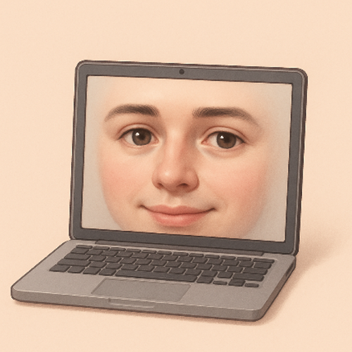 Rafi the hanging laptop